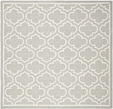 Safavieh Dhurries 7'-0" x 7'-0" Rug in Grey / Ivory