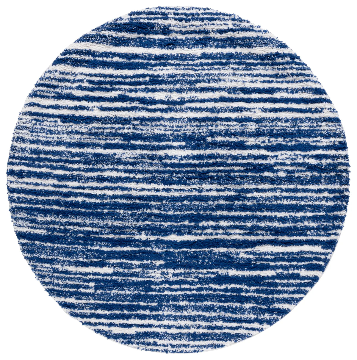 Safavieh Rumi Shag 6'-7" x 6'-7" Rug in Navy / Ivory