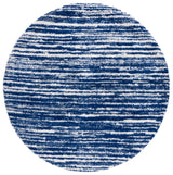 Safavieh Rumi Shag 6'-7" x 6'-7" Rug in Navy / Ivory