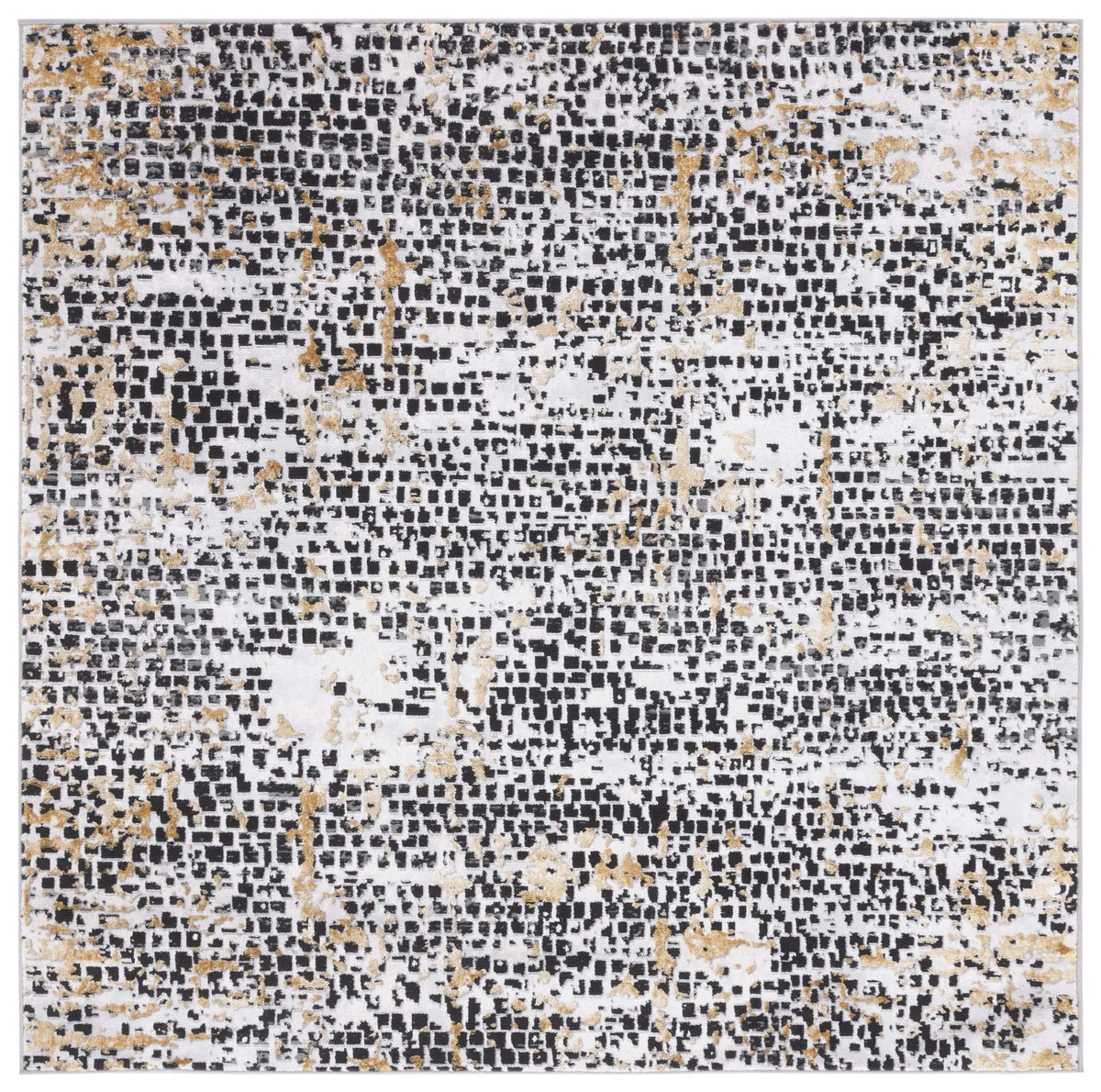 Safavieh Amelia 6'-7" x 6'-7" Rug in Charcoal / Gold