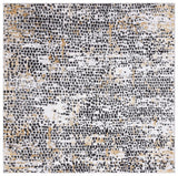 Safavieh Amelia 6'-7" x 6'-7" Rug in Charcoal / Gold