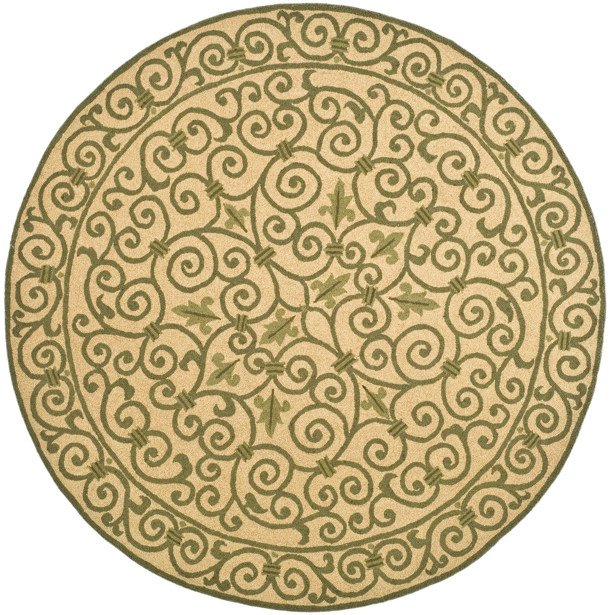 Safavieh Chelsea 5'-6" x 5'-6" Rug in Yellow / Light Green