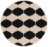 Safavieh Courtyard 5'-3" x 5'-3" Rug in Beige / Black