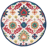Safavieh Blossom 6'-0" x 6'-0" Rug in Ivory / Green