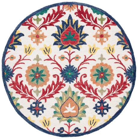 Safavieh Blossom 6'-0" x 6'-0" Rug in Ivory / Green