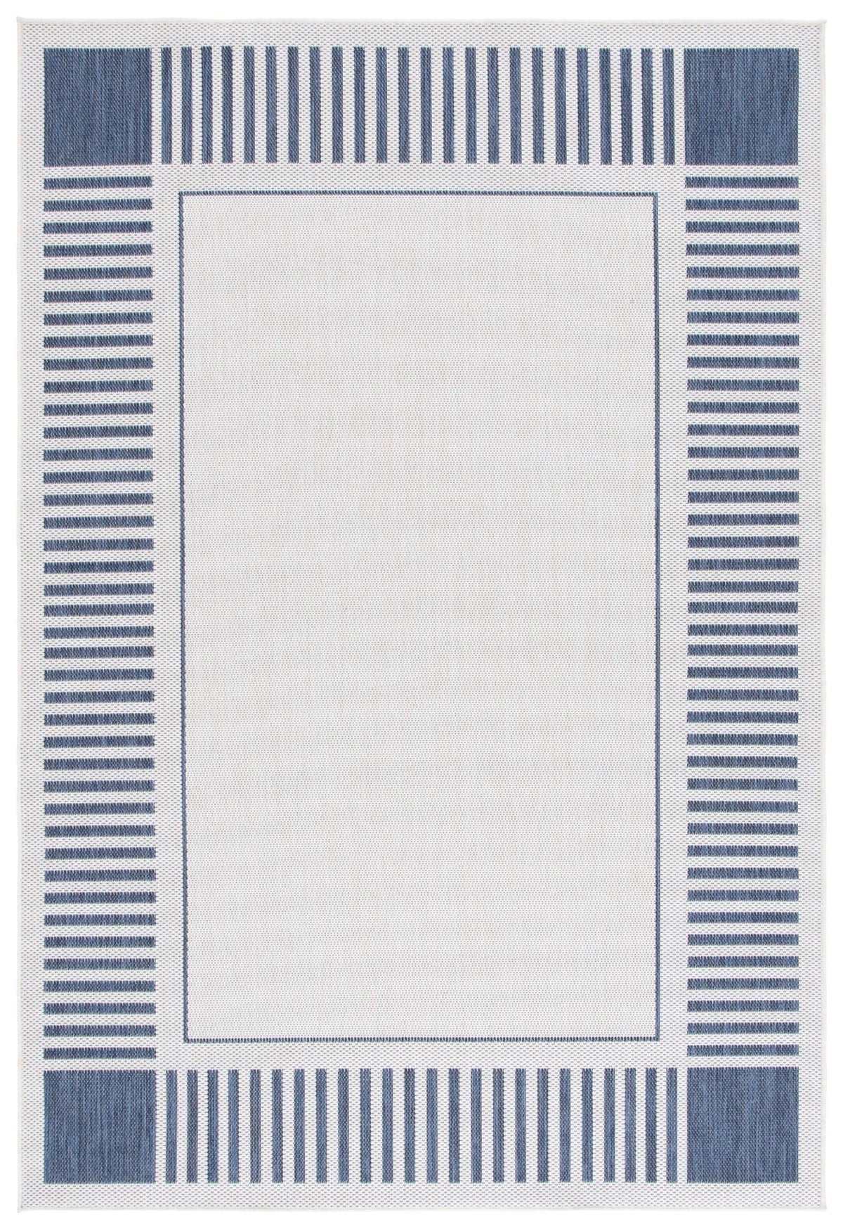 Safavieh Beach House 4'-0" x 6'-0" Rug in Ivory / Navy