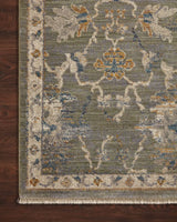 Loloi Giada Gia-03 Sage/Gold Rugs - corner on wood