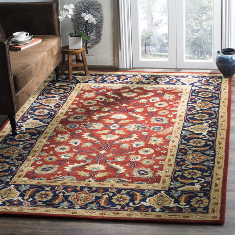 Safavieh Royalty 4'-0" x 6'-0" Rug in Rust / Navy