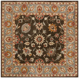 Safavieh Heritage 6'-0" x 6'-0" Rug in Charcoal / Blue