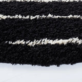 Safavieh Venus Shag 600 6'-7" x 6'-7" Rug in Black / Ivory