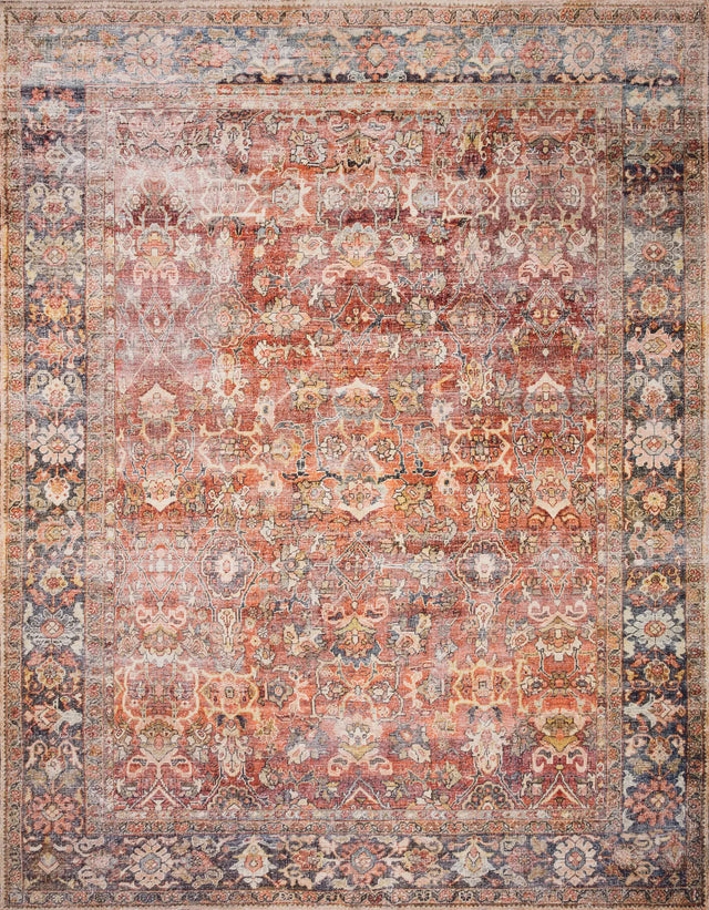 Loloi Layla Lay-02 Spice / Marine Rugs - main flat