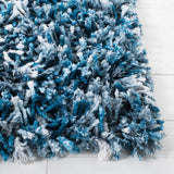 Safavieh Rio Shag 4'-0" x 6'-0" Rug in Navy / Ivory