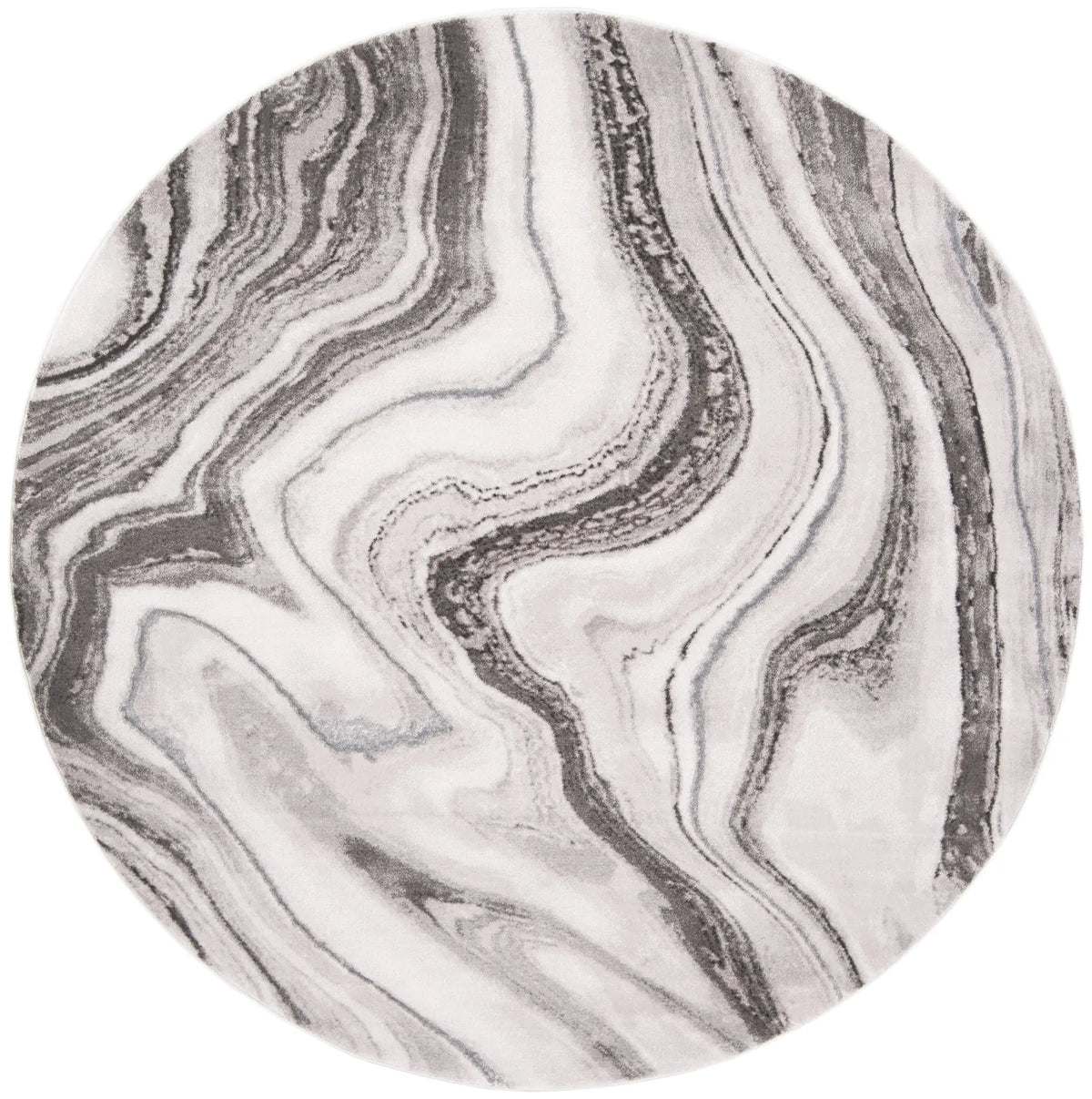 Safavieh Craft 5'-3" x 5'-3" Rug in Grey / Silver