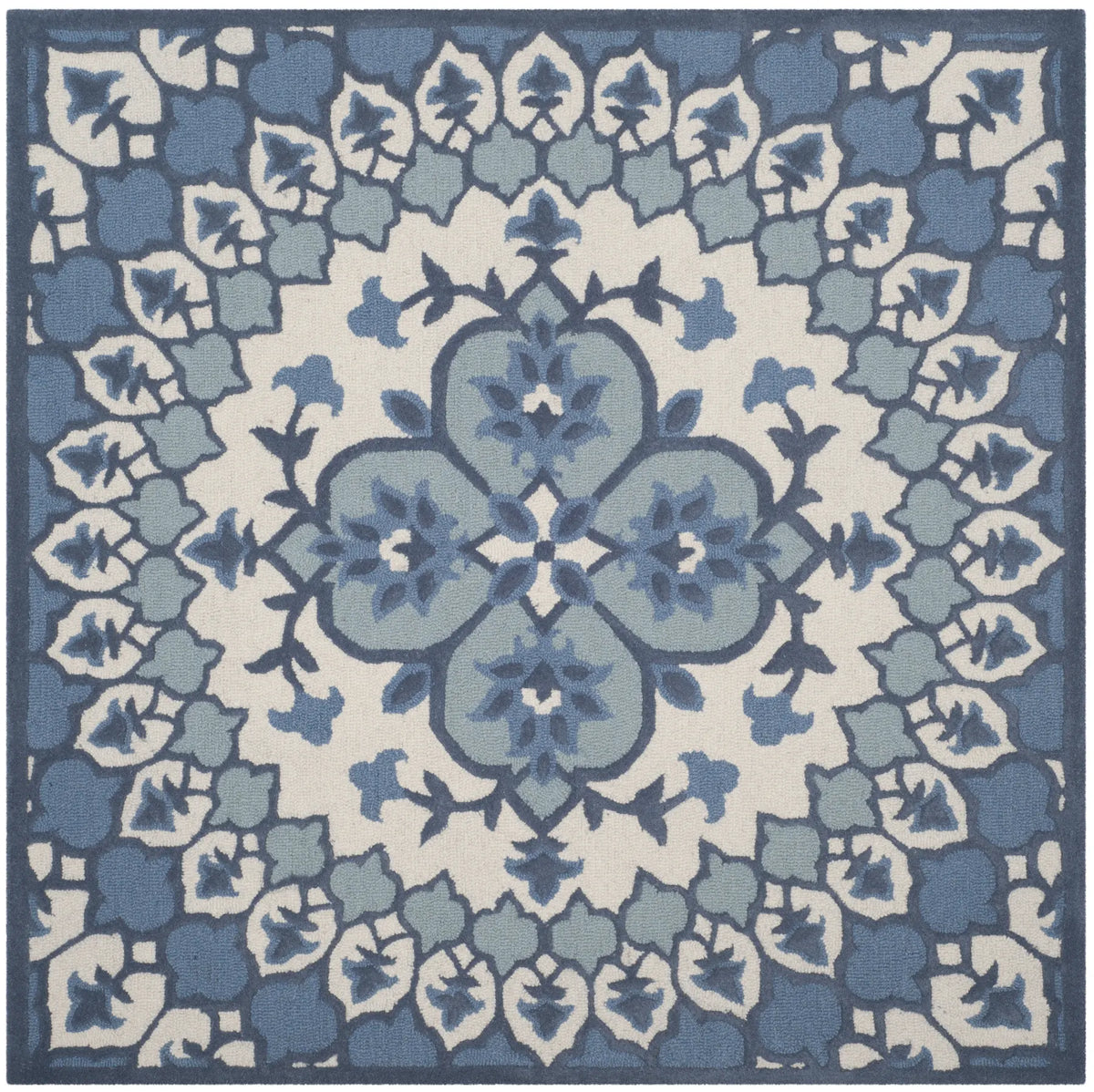 Safavieh Bellagio 5'-0" x 5'-0" Rug in Ivory / Blue
