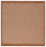 Safavieh Wicker 6'-7" x 6'-7" Rug in Natural / Brown