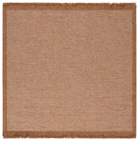Safavieh Wicker 6'-7" x 6'-7" Rug in Natural / Brown