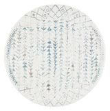Safavieh Tulum 6'-7" x 6'-7" Rug in Ivory / Turquoise