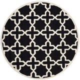 Safavieh Chatham 7'-0" x 7'-0" Rug in Black / Ivory