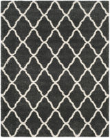 Safavieh Hudson Shag 10'-0" x 14'-0" Rug in Dark Grey / Ivory