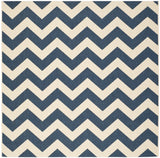 Safavieh Courtyard 6'-7" x 6'-7" Rug in Navy / Beige