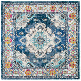 Safavieh Monaco 6'-7" x 6'-7" Rug in Navy / Light Blue