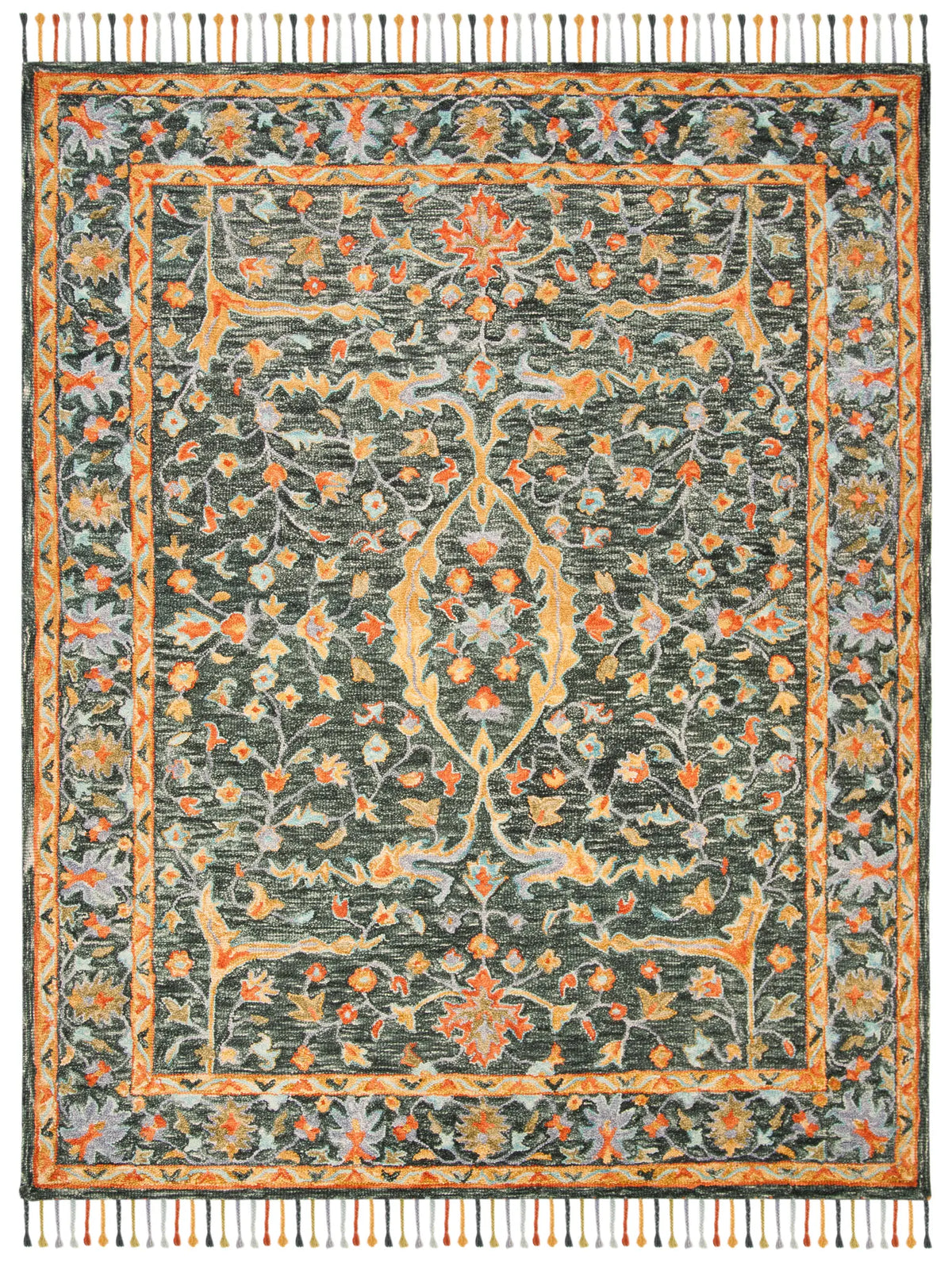 Safavieh Aspen 10'-0" x 14'-0" Rug in Olive / Rust