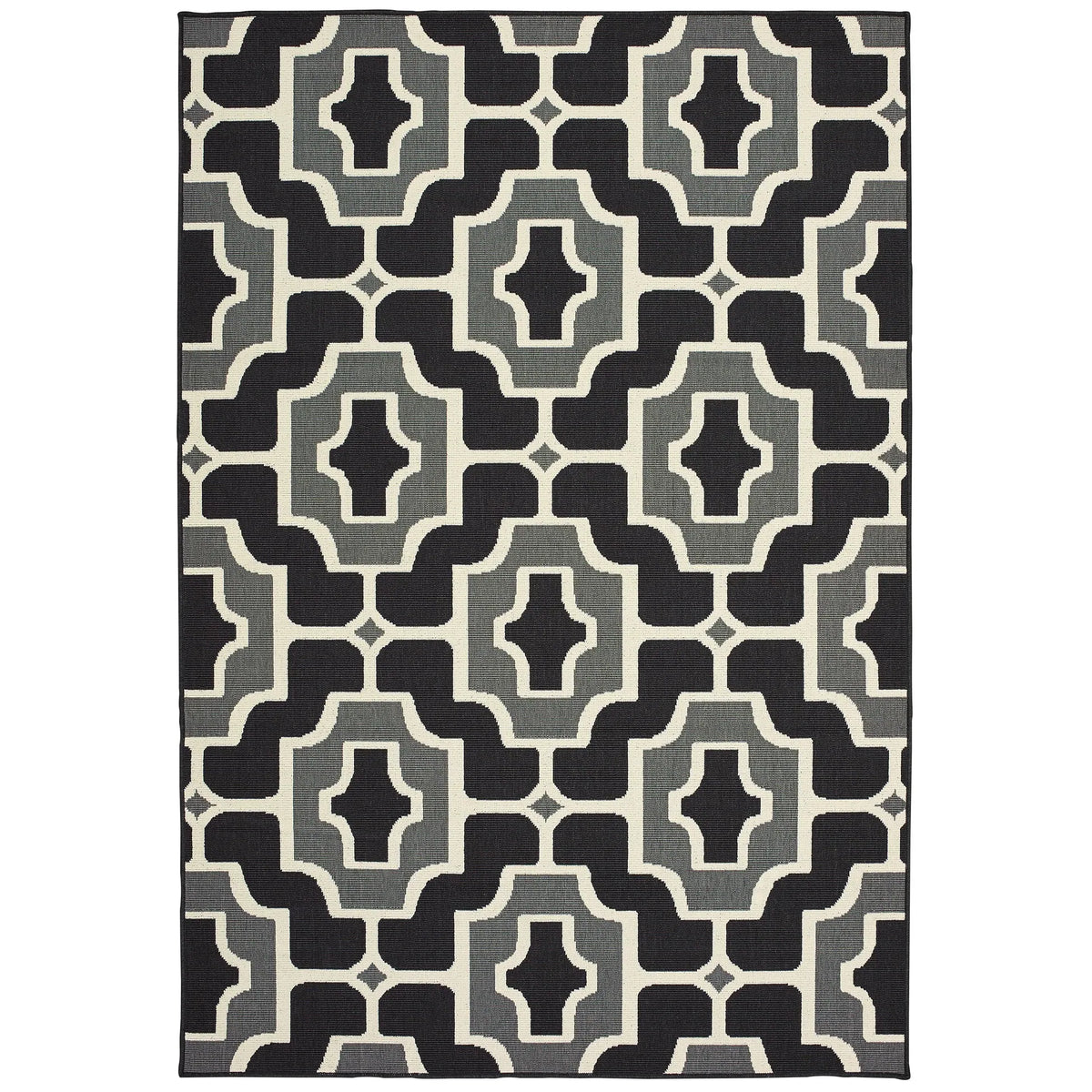 Oriental Weavers Sphinx Marina 1491Z Black / Grey Rugs - main flat