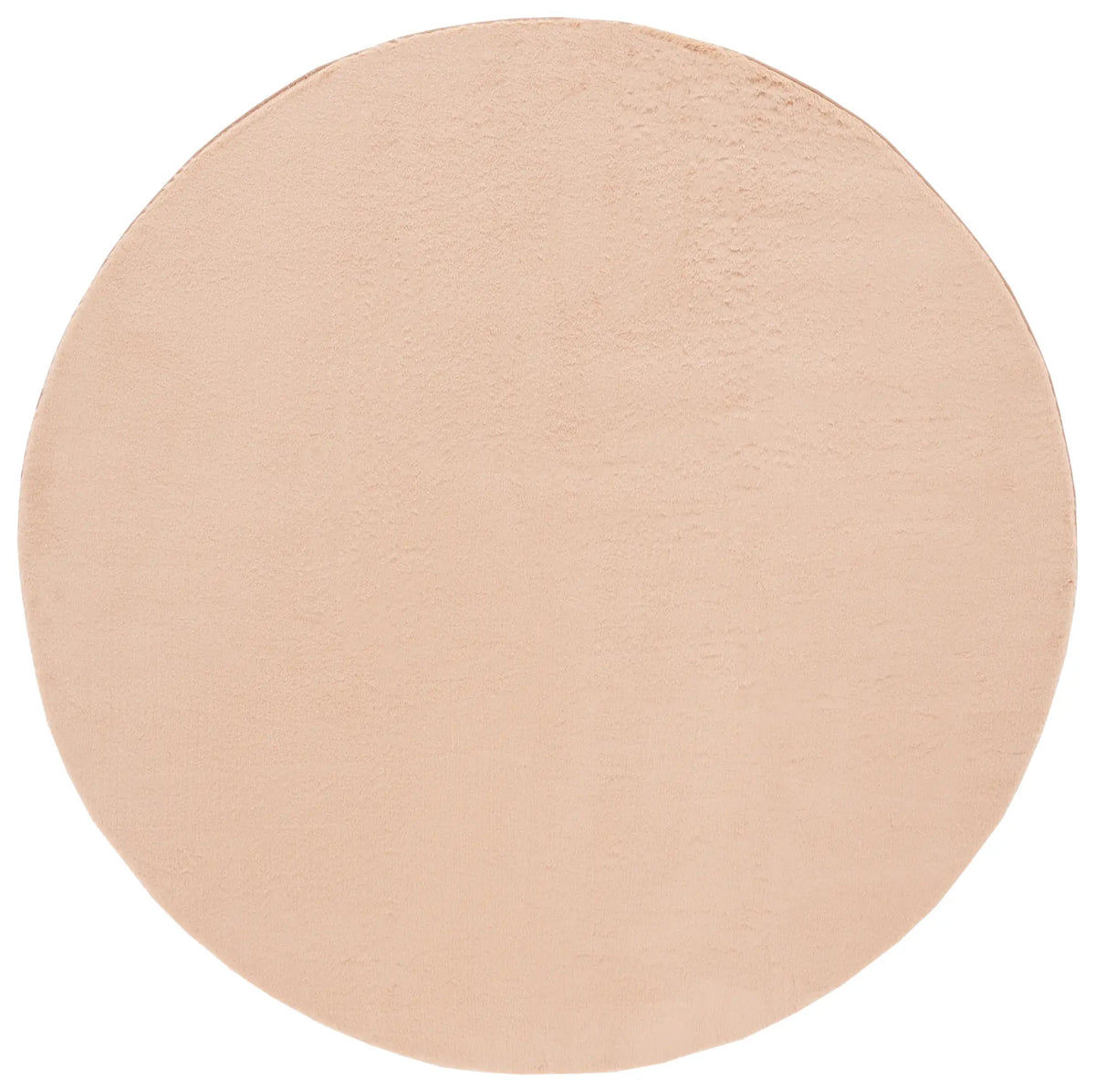 Safavieh Faux Rabbit Fur 6'-0" x 6'-0" Rug in Beige