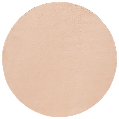 Safavieh Faux Rabbit Fur 6'-0" x 6'-0" Rug in Beige