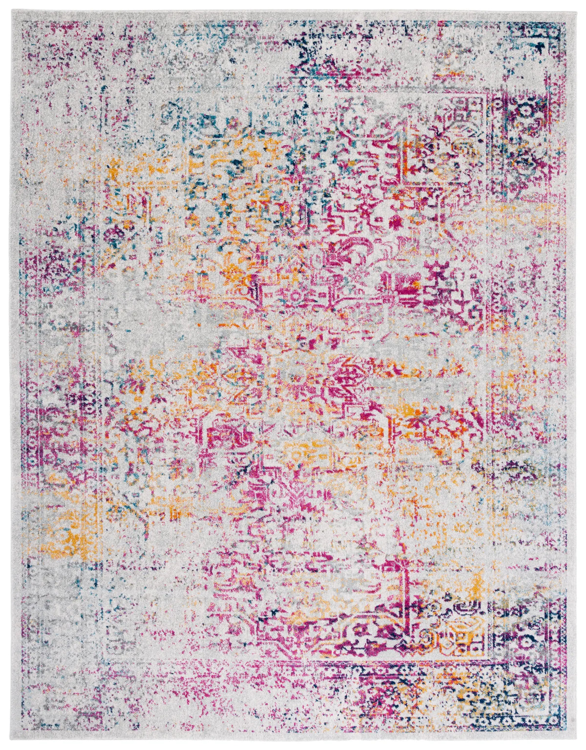 Safavieh Evoke 10'-0" x 14'-0" Rug in Ivory / Fuchsia