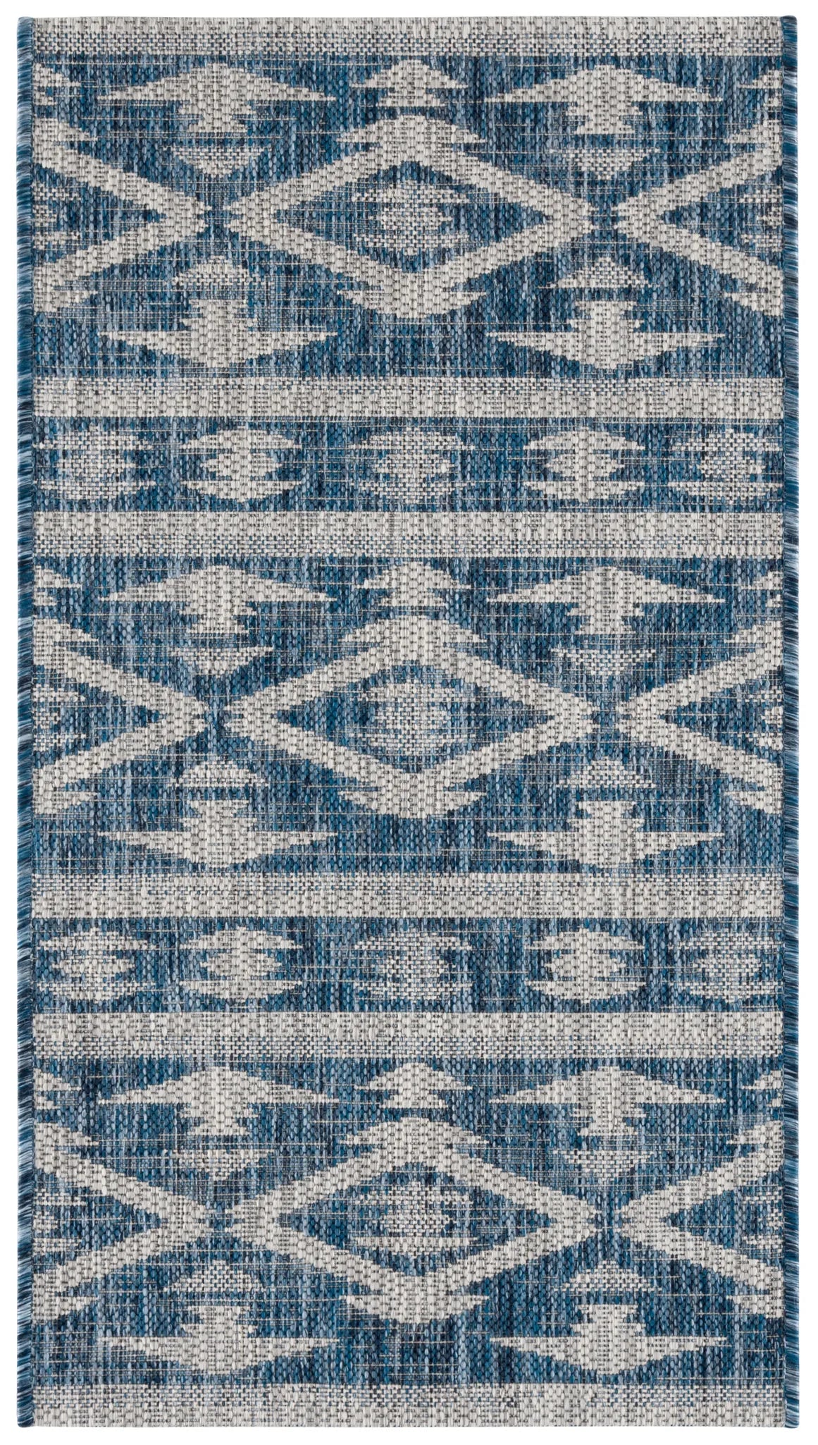 Safavieh Courtyard 2'-0" x 3'-7" Rug in Navy / Grey