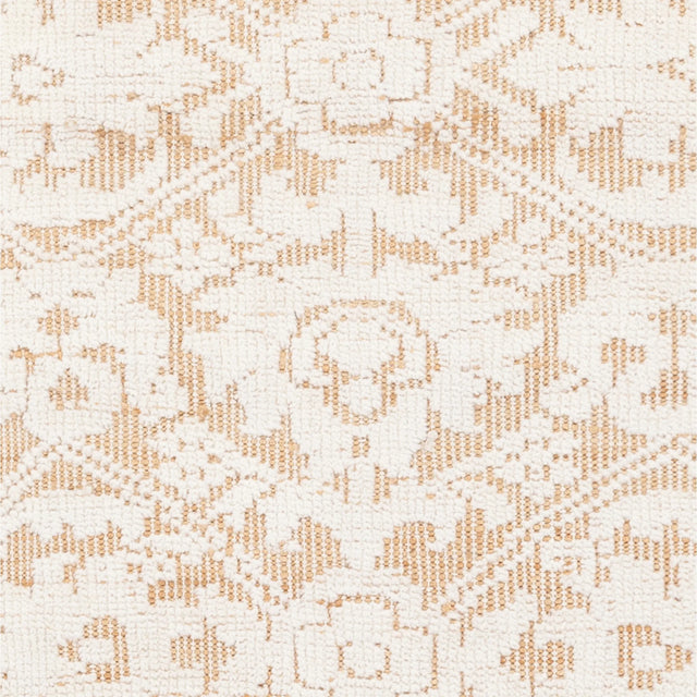 Chandra Ayla AYL-58002 White / Tan rug, close-up detail
