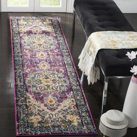 Safavieh Monaco 2'-2" x 10'-0" Rug in Violet / Light Blue
