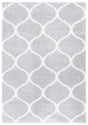 Safavieh Tahoe Shag 4'-0" x 6'-0" Rug in Light Grey / White