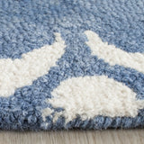 Safavieh Dip Dye 7'-0" x 7'-0" Rug in Blue / Ivory