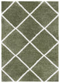 Safavieh Tahoe Shag 4'-0" x 6'-0" Rug in Sage / White
