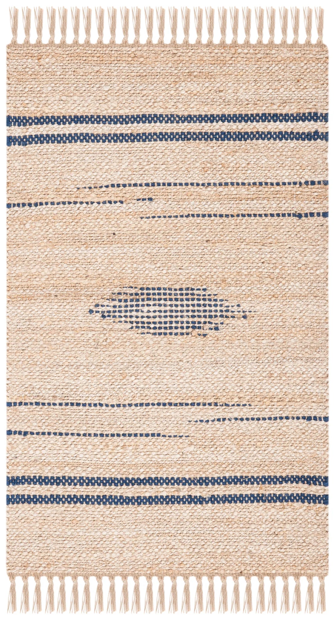 Safavieh Natural Fiber 2'-3" x 4'-0" Rug in Navy / Natural