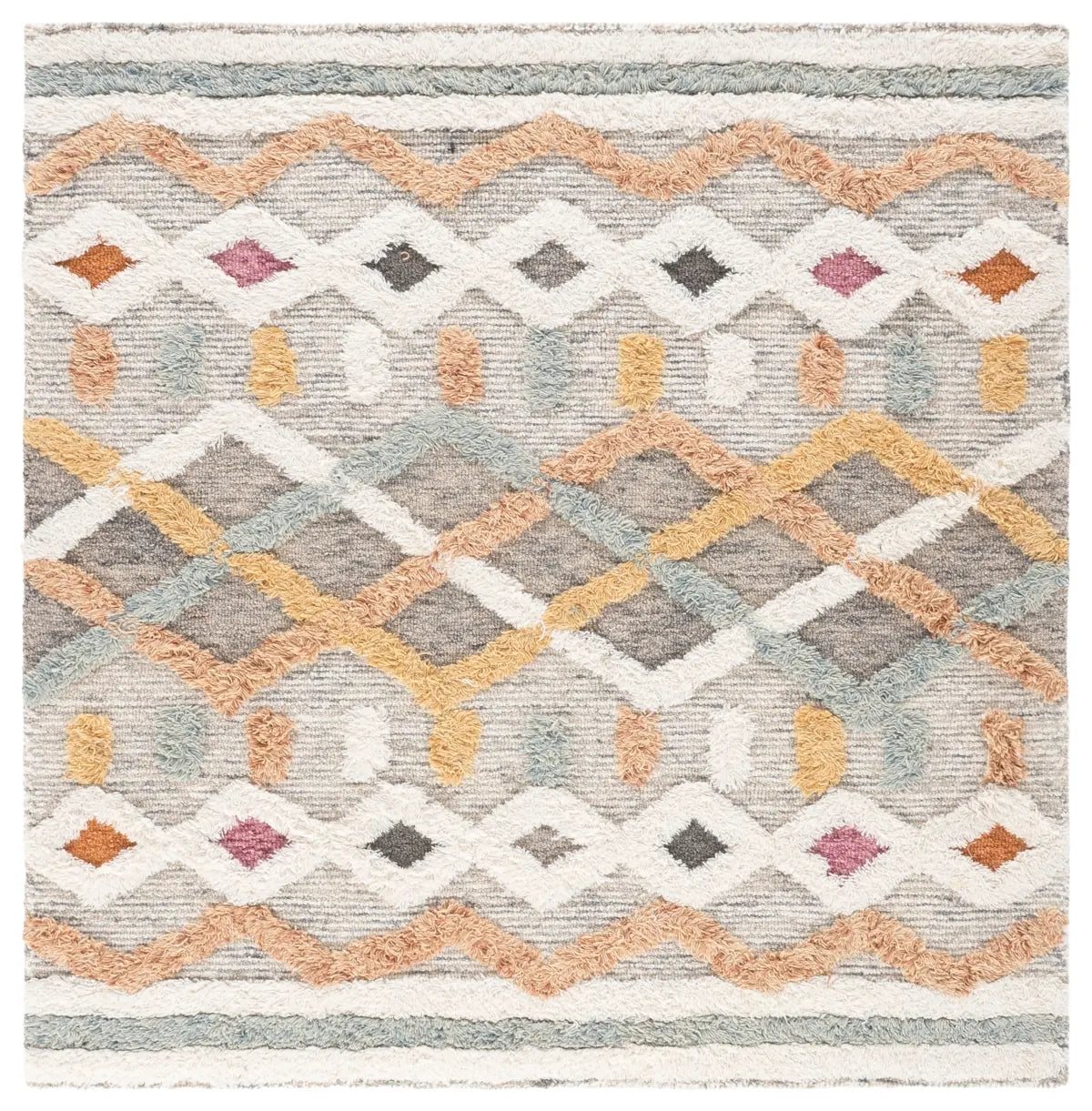 Safavieh Kenya 5'-0" x 5'-0" Rug in Ivory / Blue