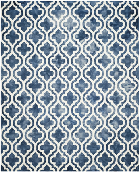 Safavieh Dip Dye 10'-0" x 14'-0" Rug in Navy / Ivory