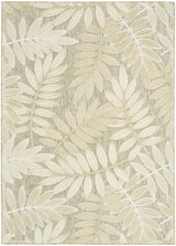 Nourison Aloha ALH18 Machine Made Ivory, Sage Rug