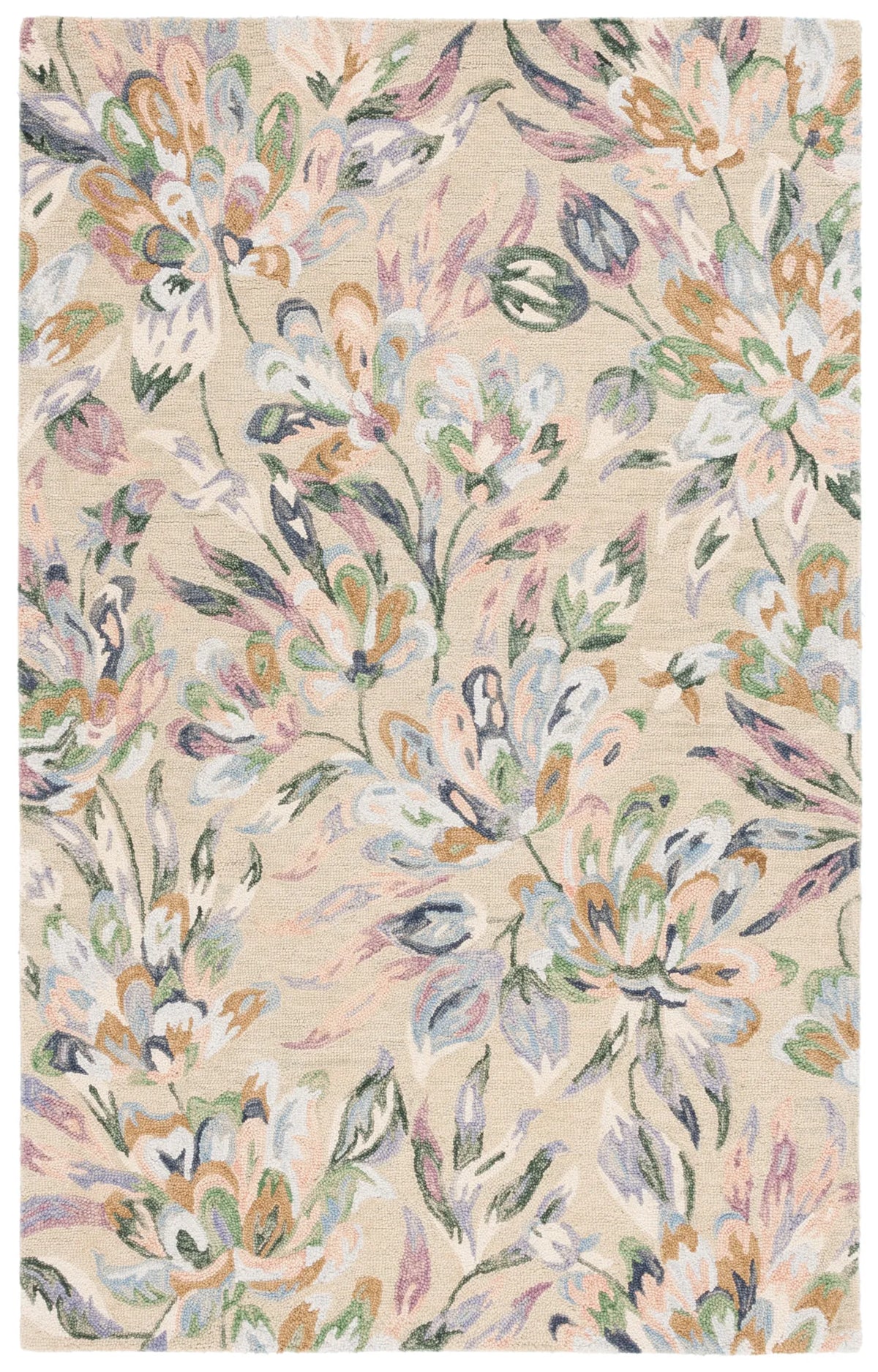 Safavieh Jardin 4'-0" x 6'-0" Rug in Beige / Blue