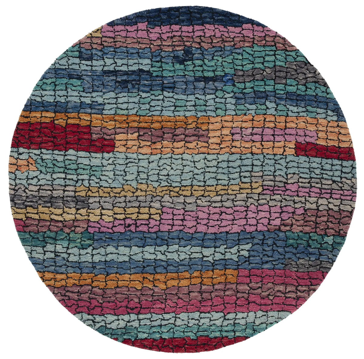 Safavieh Aspen 7'-0" x 7'-0" Rug in Navy / Red