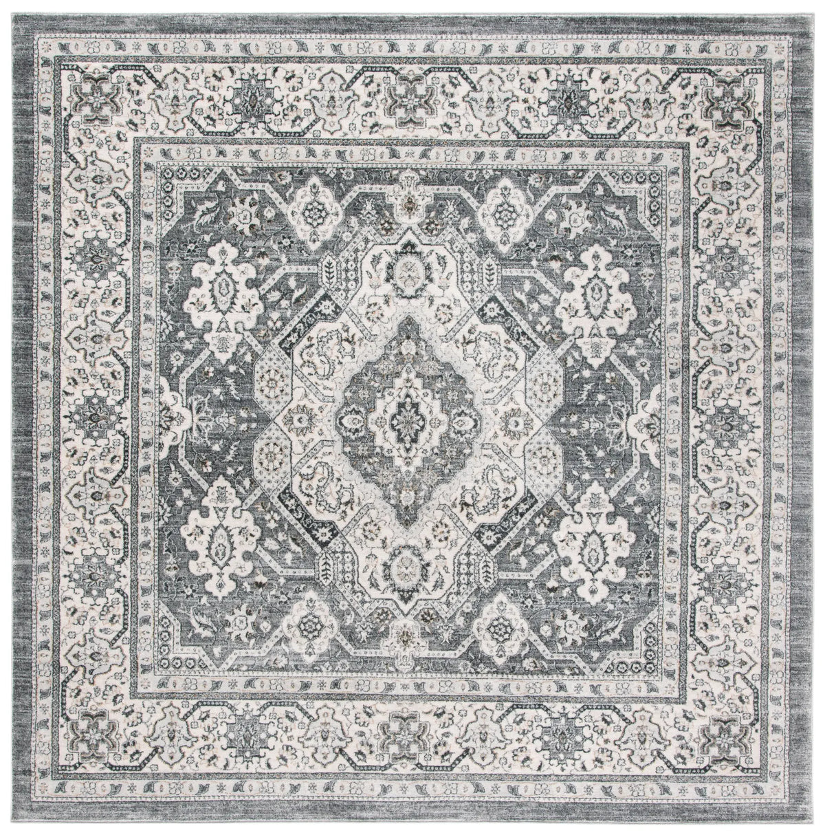 Safavieh Isabella 6'-7" x 6'-7" Rug in Grey / Cream