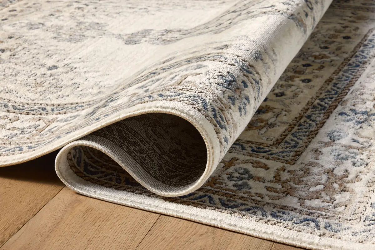 Loloi Teagan Tea-02 Oatmeal/Ivory Rugs - pile height