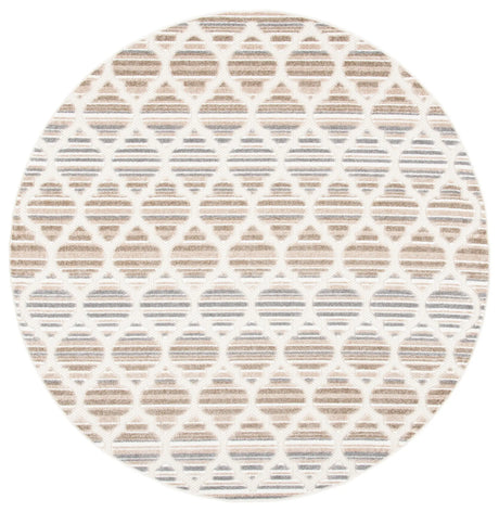 Safavieh Cabana 6'-7" x 6'-7" Rug in Grey / Ivory