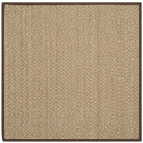 Safavieh Natural Fiber 6'-0" x 6'-0" Rug in Natural / Brown