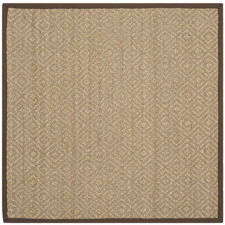 Safavieh Natural Fiber 6'-0" x 6'-0" Rug in Natural / Brown