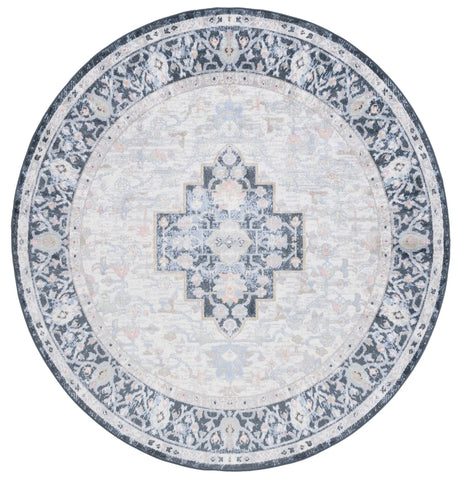 Safavieh Bayside 6'-7" x 6'-7" Rug in Blue / Ivory