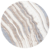 Safavieh Cyrus Shag 6'-7" x 6'-7" Rug in Ivory / Grey
