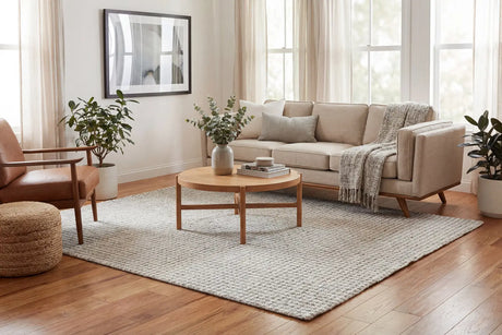Dynamic Rugs Trono 5481 Ivory/Silver Rug - Room